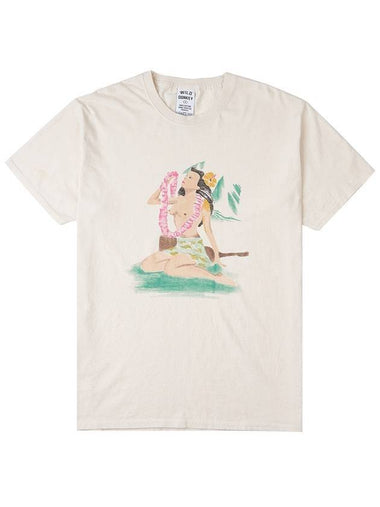 Hawaian Short Sleeve T-Shirt Natural - WILD DONKEY - BALAAN 1