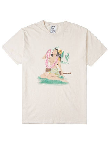 Hawaiian short sleeve t shirt natural - WILD DONKEY - BALAAN 1