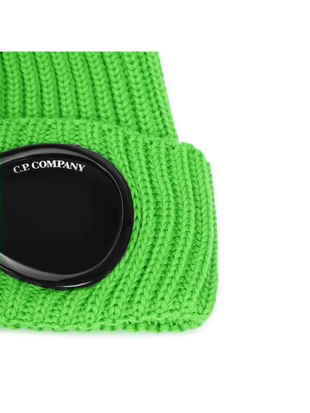 Signature Goggles Wool Beanie Green - CP COMPANY - BALAAN 5