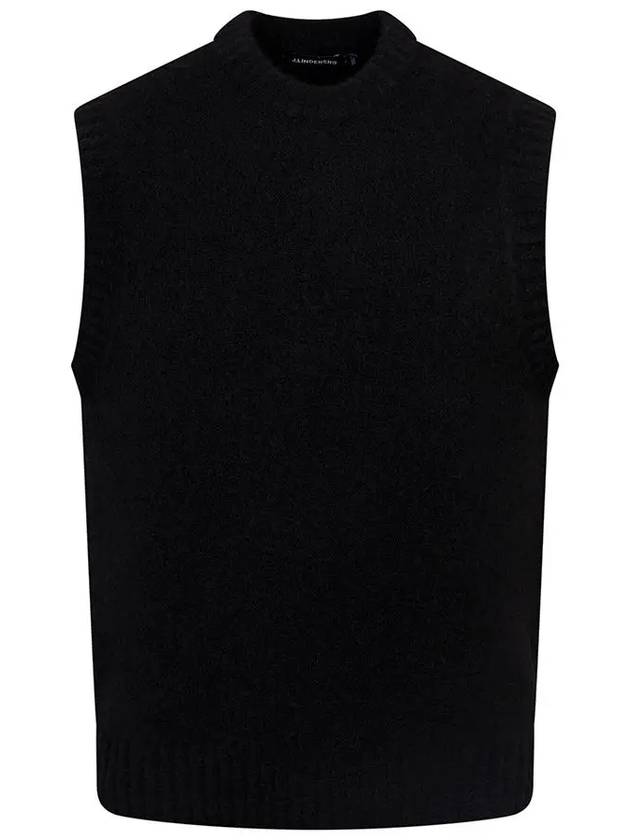 Men's Hardy Knitted Vest Black - J.LINDEBERG - BALAAN 3