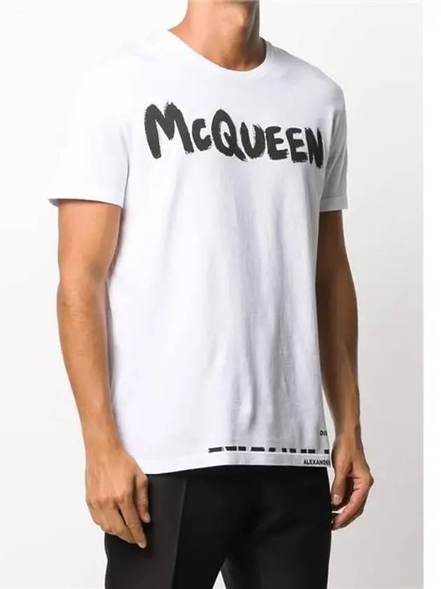 622104 Graffiti lettering logo short sleeve tshirt - ALEXANDER MCQUEEN - BALAAN 2