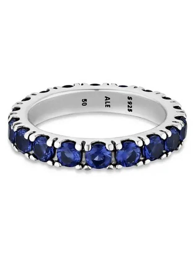 Sparkling Row Eternity Ring Silver Blue - PANDORA - BALAAN 3