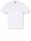 T Mokky Microdiv Logo Short Sleeve T-Shirt White - DIESEL - BALAAN 2