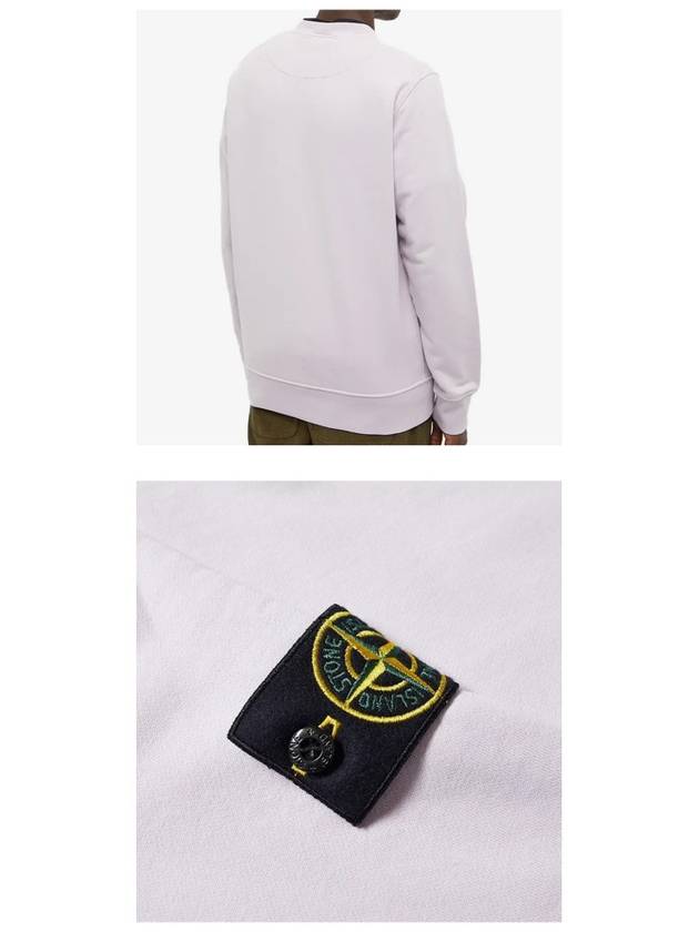 Wappen Patch Crew Neck Sweatshirt Pink Quartz - STONE ISLAND - BALAAN 6