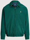 Harrington Logo Embroidered Zip-Up Jacket Green - POLO RALPH LAUREN - BALAAN 2