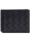 Intrecciato Money Clip Card Wallet Black - BOTTEGA VENETA - BALAAN 3