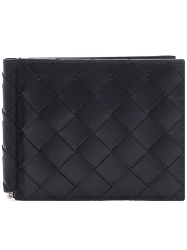 Intrecciato Money Clip Card Wallet Black - BOTTEGA VENETA - BALAAN 2