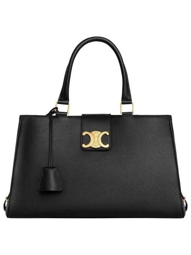 Appoline Medium Supple Calfskin Tote Bag Black - CELINE - BALAAN 2