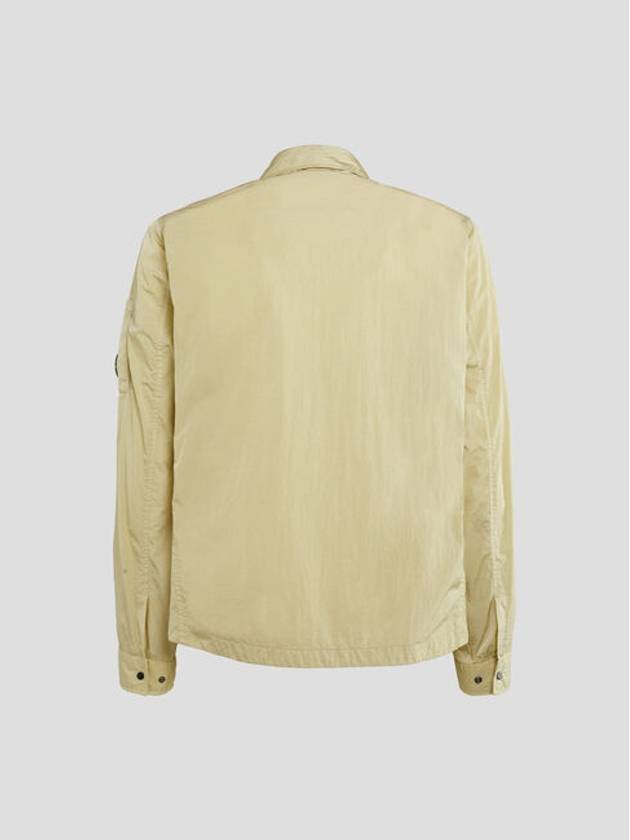 Chrome-R Zip-Up Over Long Sleeve Shirt Beige - CP COMPANY - BALAAN 5