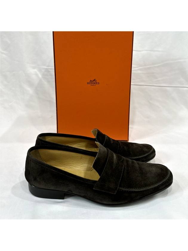 40 Hermes Men s H Logo Suede Moccasin Loafer - HERMES - BALAAN 7