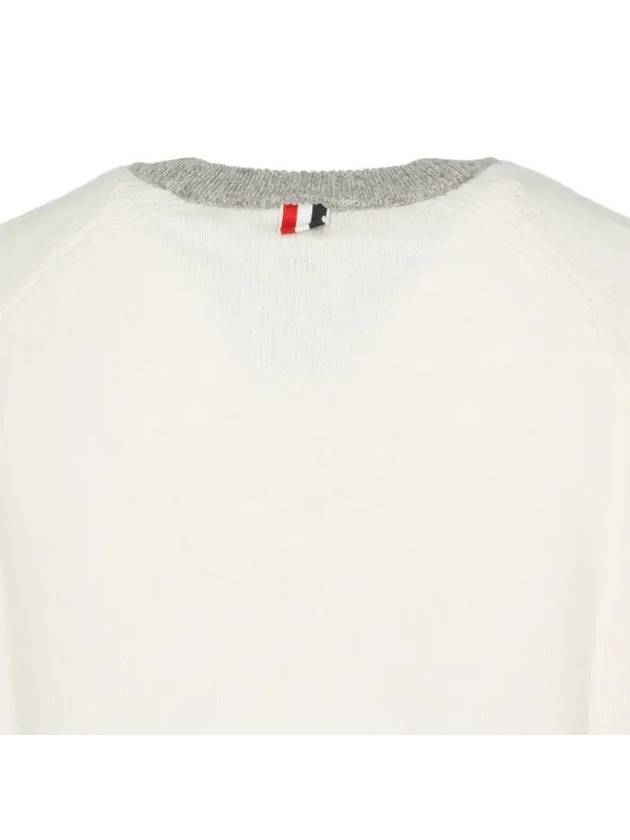 Wool 4 Bar Pullover Knit Top Beige - THOM BROWNE - BALAAN 5