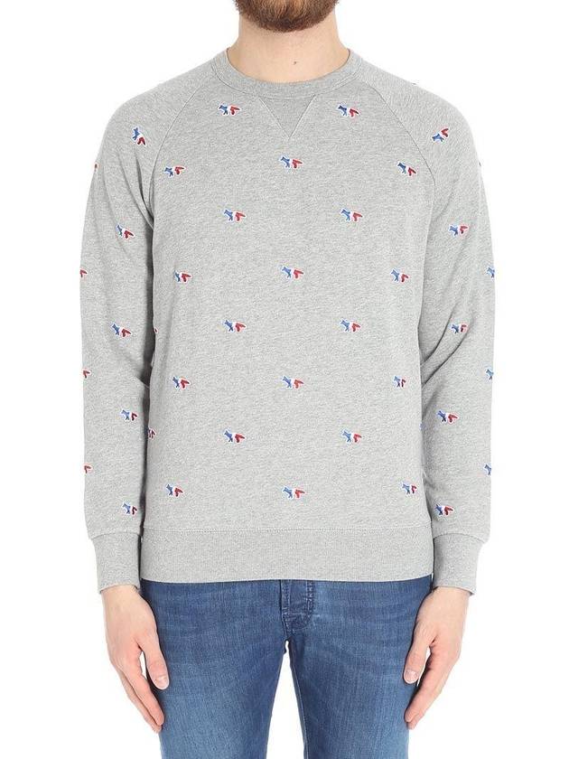 Maison Kitsune Fox Embroidery Logo Sweatshirt Sweatshirt Gray AU00309AT7701 - MAISON KITSUNE - BALAAN 5