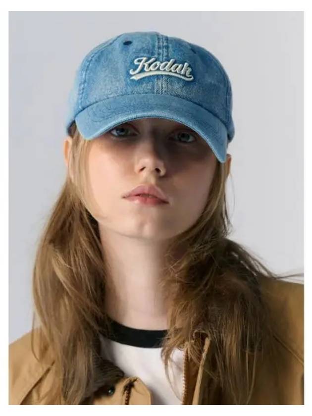 KODAK Apparel Washed Denim Relax Fit Ball Cap BLUE - KODO - BALAAN 1