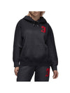 Jordan Flight Fleece Pullover Hoodie W Black FV7063 010 - NIKE - BALAAN 1