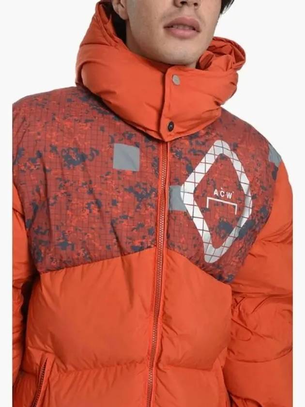 A COLD WALL Men s Orange Duck Down Puffer Padded Jumper AC223MJK107I - A-COLD-WALL - BALAAN 3