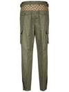 Canvas Track Pants Green - GUCCI - BALAAN 3