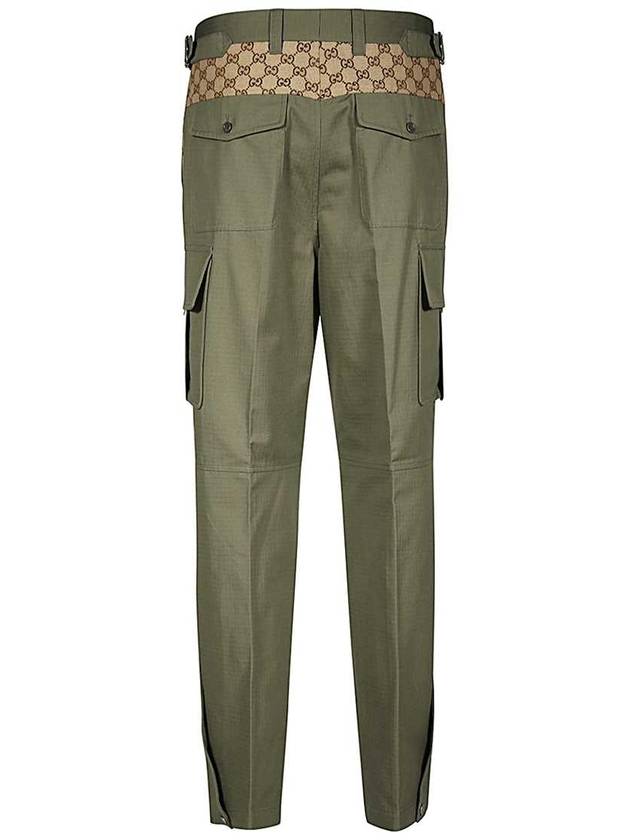 Canvas Track Pants Green - GUCCI - BALAAN 3