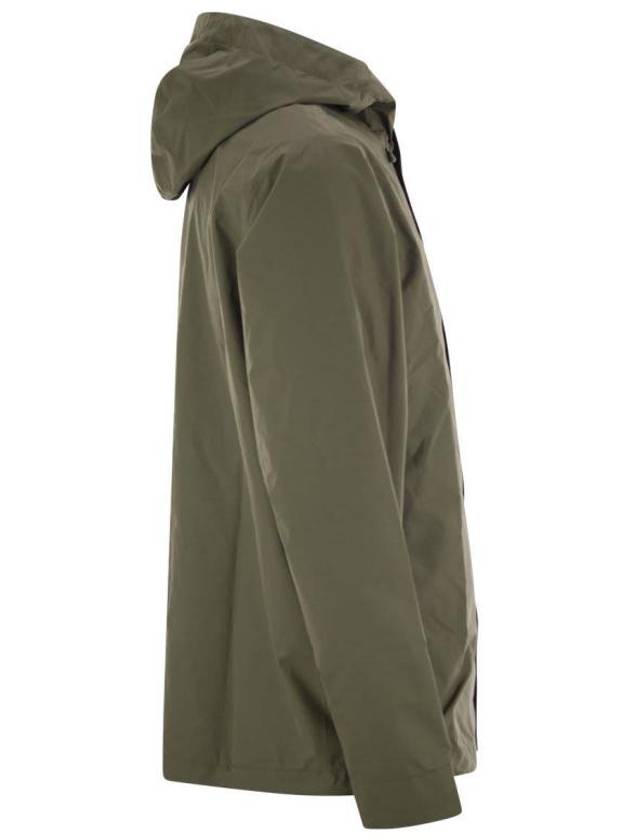 Men's Jackson Glacier Rain Hooded Jacket Ink Basin Green - PATAGONIA - BALAAN 4