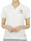 Women's Golf Montrose Short Sleeve PK Shirt White - HORN GARMENT - BALAAN 6