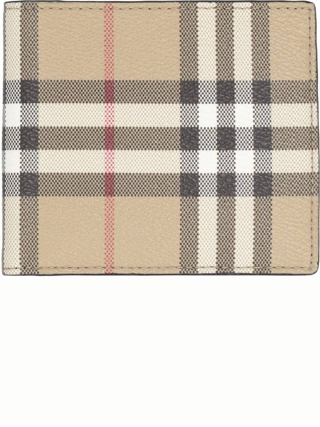 Check Half Wallet Beige - BURBERRY - BALAAN 3