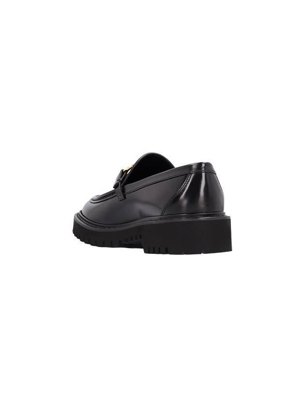 V Logo Signature Chunky Loafers Black - VALENTINO - BALAAN 4