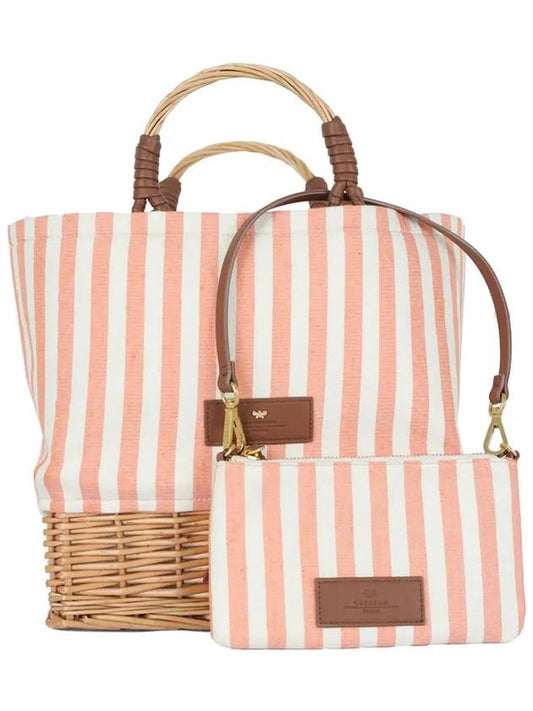 ELLENI striped tote bag pink 2355111634 004 - MAX MARA - BALAAN 2