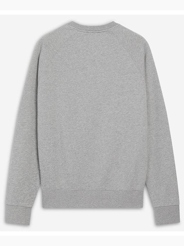 Tricolor Fox Patch Sweatshirt Gray Melange - MAISON KITSUNE - BALAAN 3