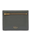 Classic Grain Leather Zipped Card Holder Charcoal - MULBERRY - BALAAN 3