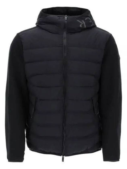 Hooded Padded Cardigan Black - MONCLER - BALAAN 2