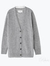 Women's V-neck Knit Wool Cardigan Grey - MAISON MARGIELA - BALAAN 2