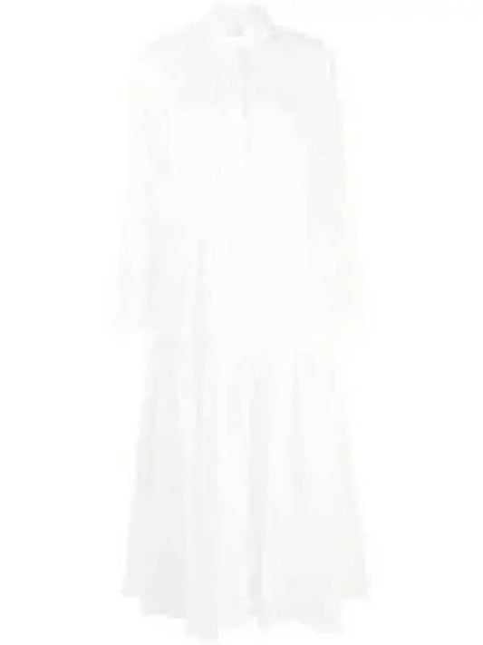 Showmiier Cotton Poplin Midi Dress White - MARNI - BALAAN 2