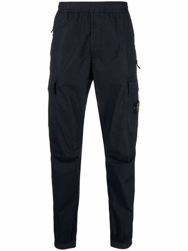 Men's Tella Paracadute Regular Fit Cargo Pants Navy - STONE ISLAND - BALAAN 1