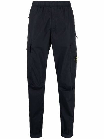 Men's Tella Paracadute Regular Fit Cargo Pants Navy - STONE ISLAND - BALAAN 1