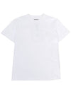 Women's Embossed Back Logo Cotton Short Sleeve T-Shirt White - WOOYOUNGMI - BALAAN 2