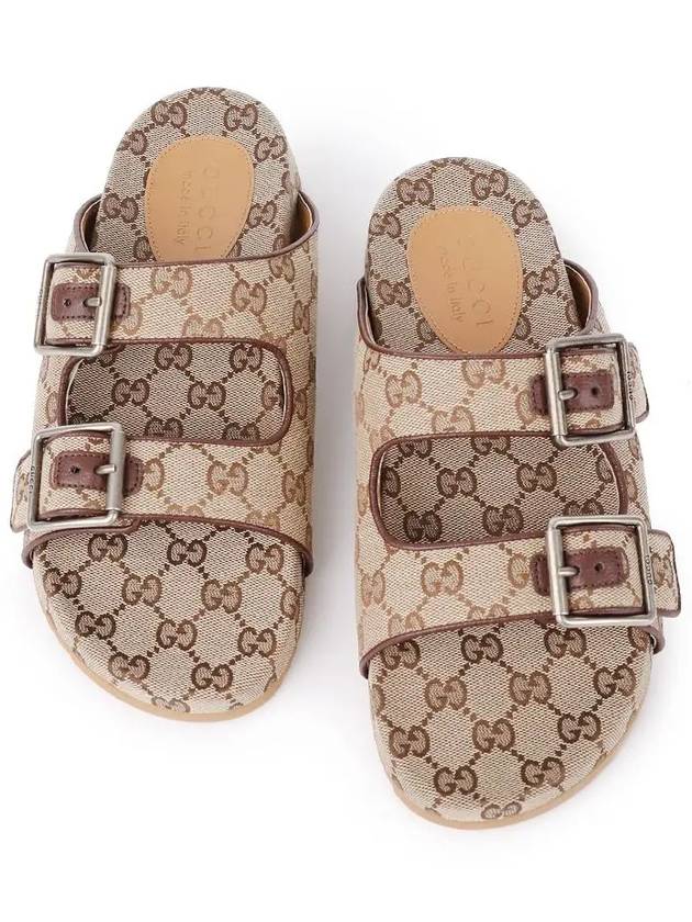 Men's Strap Slide Sandals Beige - GUCCI - BALAAN 3