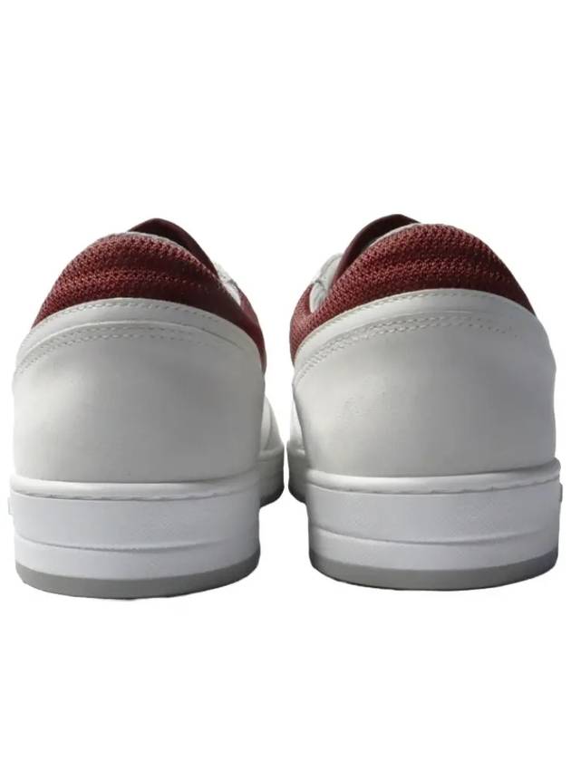 Downtown Re-Nylon Low Top Sneakers White Garnet - PRADA - BALAAN 8