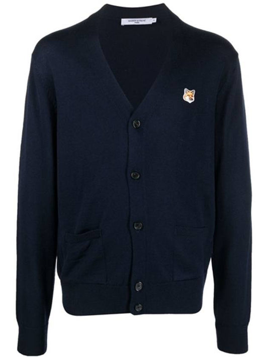 Fox Head Patch Classic Cardigan Navy - MAISON KITSUNE - BALAAN 2