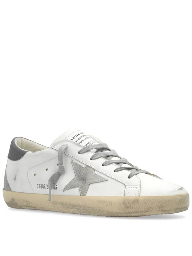 Superstar Leather Low Top Sneakers Grey White - GOLDEN GOOSE - BALAAN 3