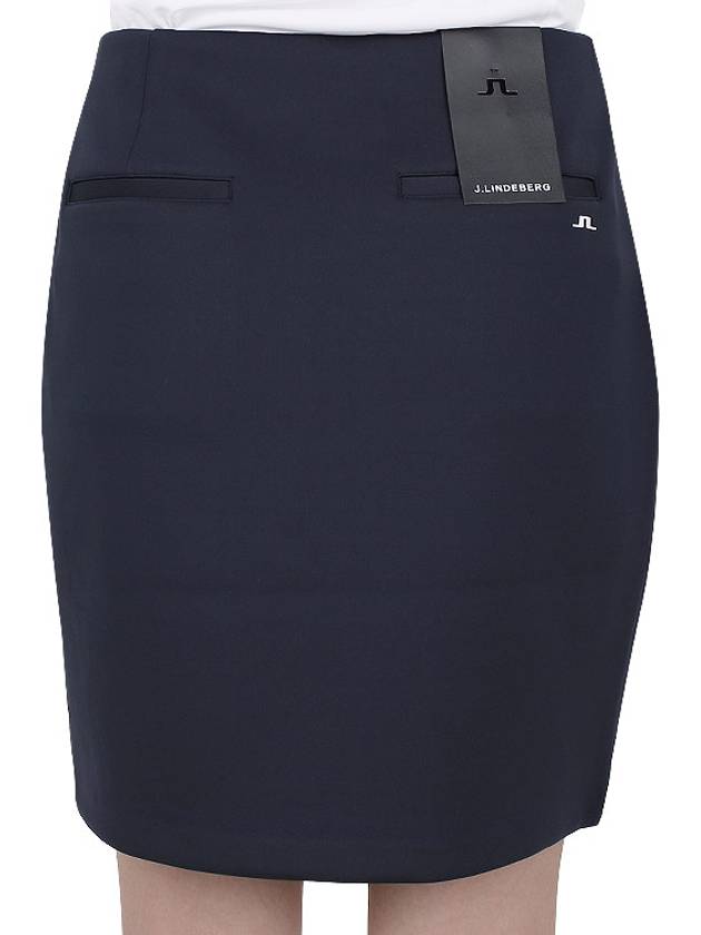 Women's Anna Mini H-Line Skirt Navy - J.LINDEBERG - BALAAN 10