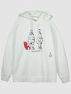 Logo Print Cotton Hoodie White - TEN C - BALAAN 1