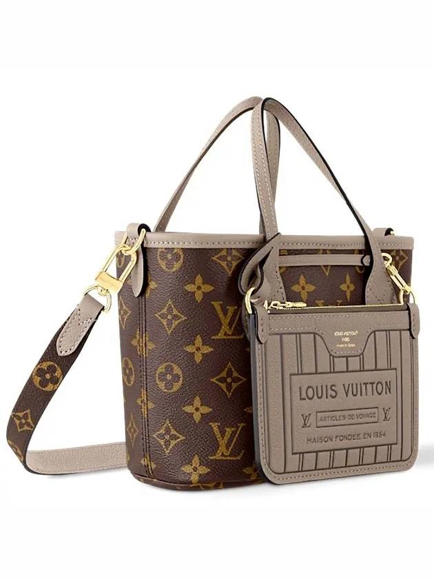 Neverfull Bandouliere Inside Out BB Monogram Tote Bag Dark Fango - LOUIS VUITTON - BALAAN 4