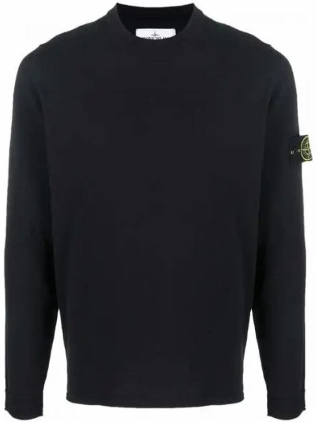 7615532B9 Wappen patch crew neck cotton knit 1207654 - STONE ISLAND - BALAAN 1