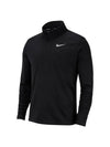 Pacer Dry Fit Half Zip Long Sleeve T-shirt Black - NIKE - BALAAN 1