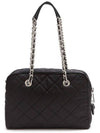 Prada Pocono Nylon Quilted Chain Shoulder Bag Black - PRADA - BALAAN 6