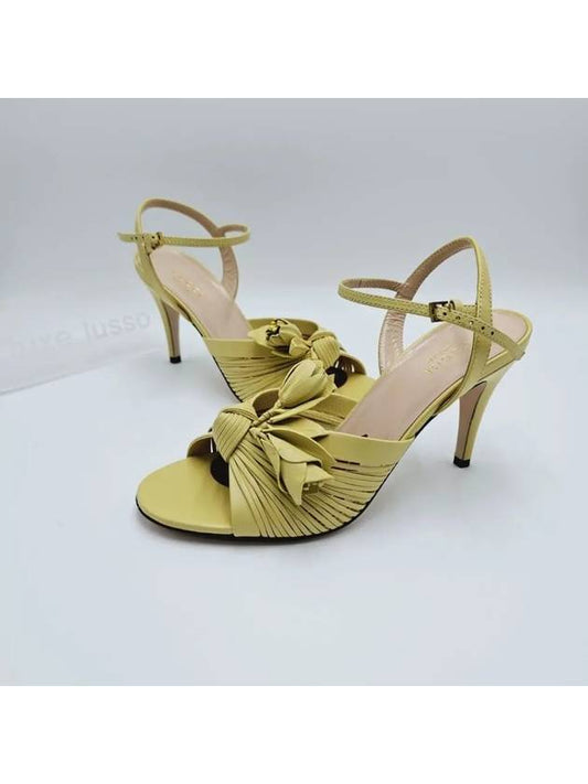 Gucci Lovelight Flower Sandals Heel Butter - GUCCI - BALAAN 2