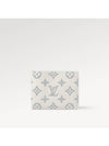 Multiple Monogram Shadow Calfskin Leather Wallet White - LOUIS VUITTON - BALAAN 2