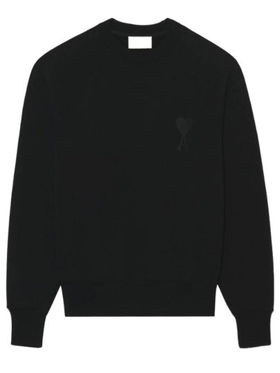 Big Heart Logo Sweatshirt Black - AMI - BALAAN 2