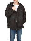 Men's EKD Print Hooded Jacket Black - BURBERRY - BALAAN 7