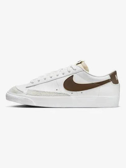 Blazer Low 77 Vintage Low Top Sneakers White Brown - NIKE - BALAAN 2