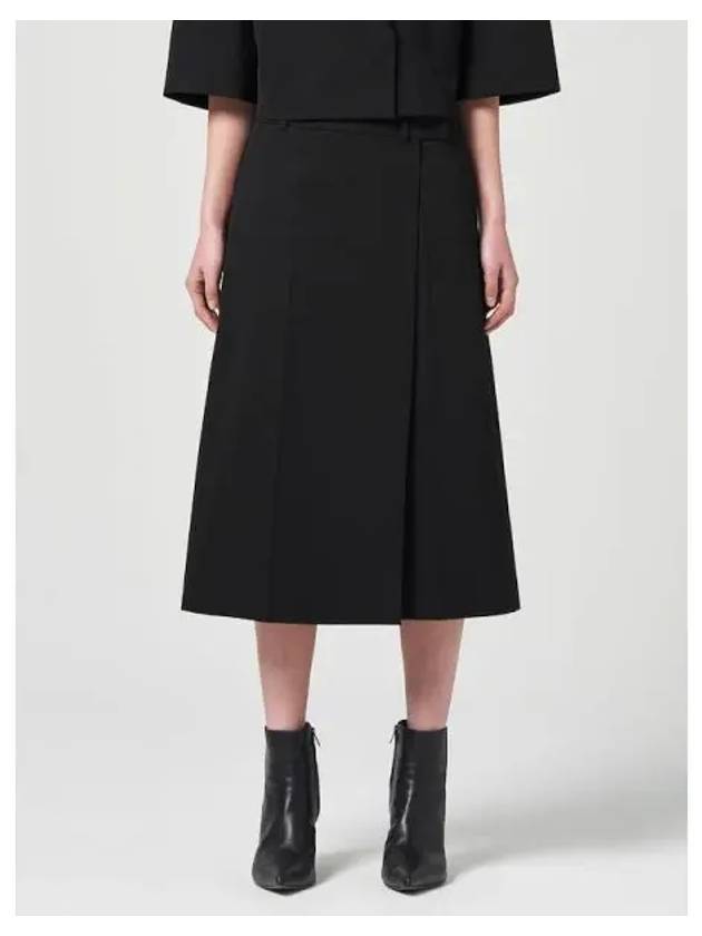 Wrap slit long skirt black domestic product GM0024021526465 - JUUN.J - BALAAN 1